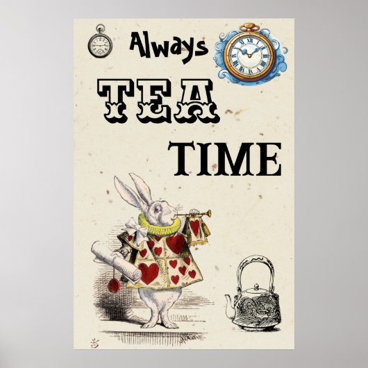 Alice im Wunderland - Herald - Tea Time Poster (Vorne)