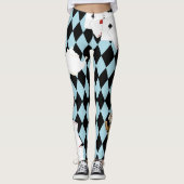 Alice im Wunderland Herr Rabbit Mint Blue Leggings (Vorderseite)