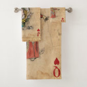 Alice im Wunderland, Herzkönigin, Mad Hatter Badhandtuch Set (Insitu)