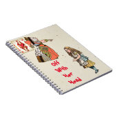 Alice im Wunderland - Herzkönigin Notizblock (Rechte Seite)