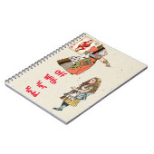 Alice im Wunderland - Herzkönigin Notizblock (Linke Seite)