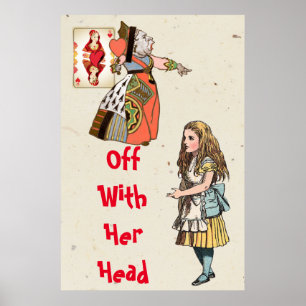 Alice im Wunderland - Herzkönigin Poster