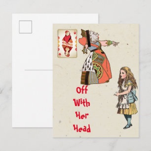 Alice im Wunderland - Herzkönigin Postkarte