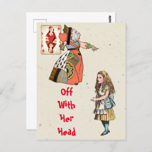 Alice im Wunderland - Herzkönigin Postkarte