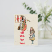 Alice im Wunderland - Herzkönigin Postkarte (Stehend Vorderseite)