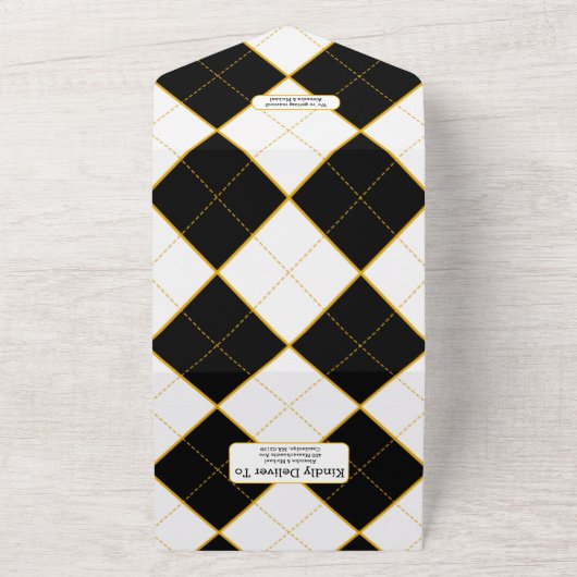 Alice im Wunderland Hochzeit in einer Einladung (Außenbereich)