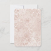 Alice im Wunderland Hochzeit Probe Dinner Einladung (Rückseite)