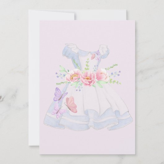 Alice im Wunderland Hochzeit Save The Date (Rückseite)