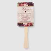 Alice im Wunderland-Hochzeitsprogramm Fächer (Vorderseite)