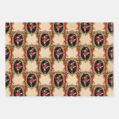 Alice im Wunderland Holiday Wrapping Paper Sheets Geschenkpapier Set (Vorderseite)