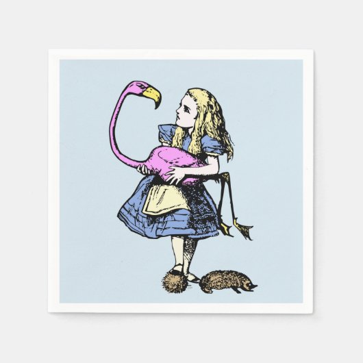 Alice im Wunderland Hübsches Party Kinderdekoratio Serviette (Vorderseite)