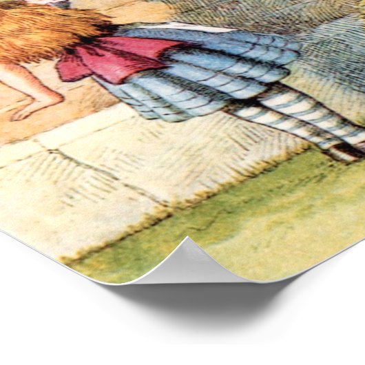 Alice im Wunderland Humpty Dumpty Poster (Ecke)