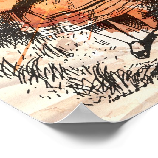 Alice im Wunderland "Ich bin nicht seltsam" Poster (Ecke)