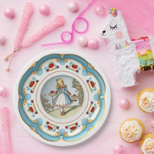 Alice im Wunderland - Imitate China Papier Teller (Party)