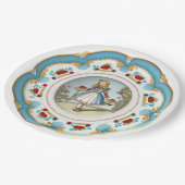 Alice im Wunderland - Imitate China Papier Teller (Schrägansicht)