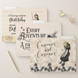"Alice im Wunderland" in Cream File Folders Papiermappe