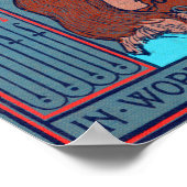 Alice im Wunderland "in Worten einer Silbe" Poster (Ecke)