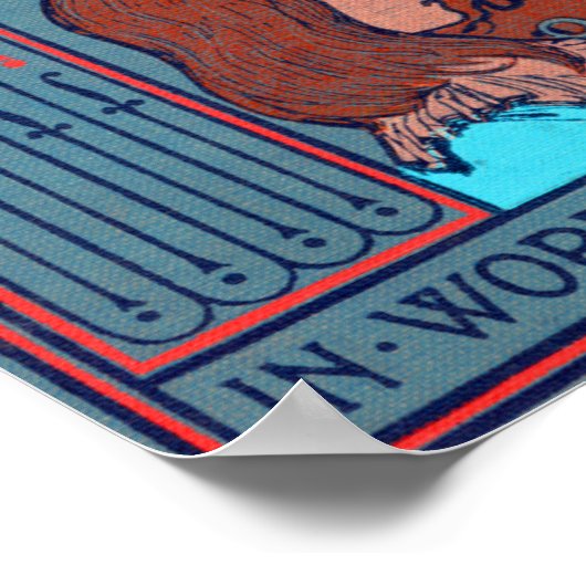 Alice im Wunderland "in Worten einer Silbe" Poster (Ecke)