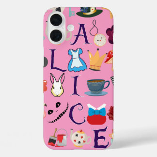 Alice im Wunderland iPhone 16 Gehäuse-Design Plus Hülle