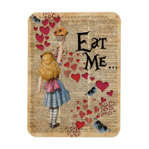 Alice im Wunderland Iss Mich Muffin Magnet