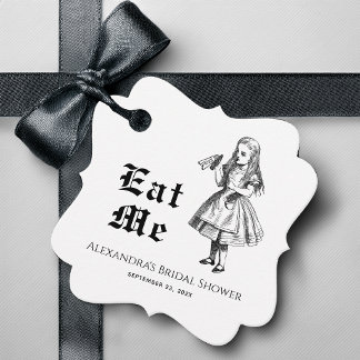 Alice im Wunderland Iss Mich Vintage Brautparty Geschenkanhänger