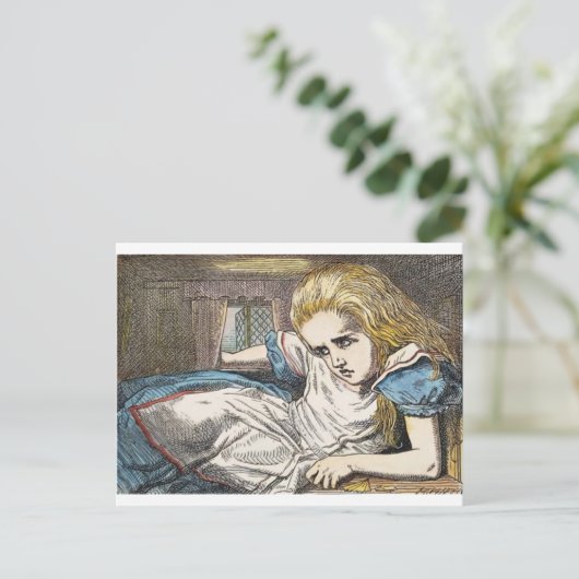 Alice im Wunderland: Iss mich zu groß Postkarte (Stehend Vorderseite)