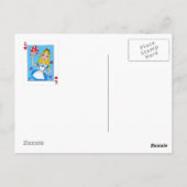 Alice im Wunderland, isst mich! Postkarte (Rückseite)