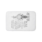 Alice im Wunderland Jabberwocky Bath Mat Badematte (Vorderseite)
