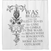 Alice im Wunderland Jabberwocky Duschvorhang (Vorderseite)