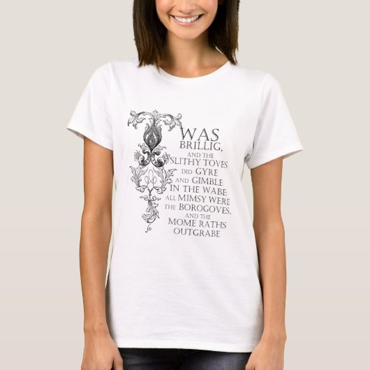 Alice im Wunderland Jabberwocky Geem T - Shirt (Vorderseite)