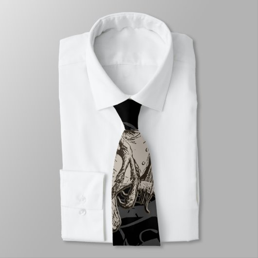 Alice im Wunderland Jabberwocky Grunge (Single) Krawatte (Gebunden)