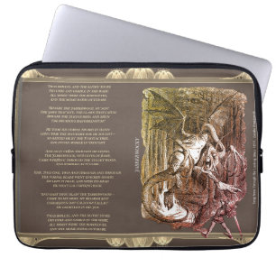 Alice im Wunderland Jabberwocky Lied Laptopschutzhülle