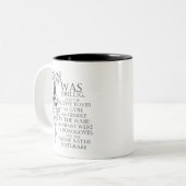 Alice im Wunderland Jabberwocky Poem Kaffee Tasse (Vorderseite Links)