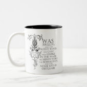 Alice im Wunderland Jabberwocky Poem Kaffee Tasse (Links)