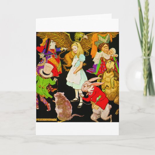 Alice im Wunderland, Jessie Willcox Smith Karte (Vorderseite)
