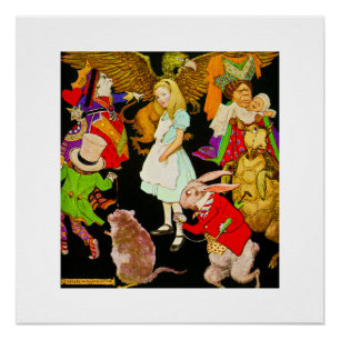 Alice im Wunderland, Jessie Willcox Smith Poster