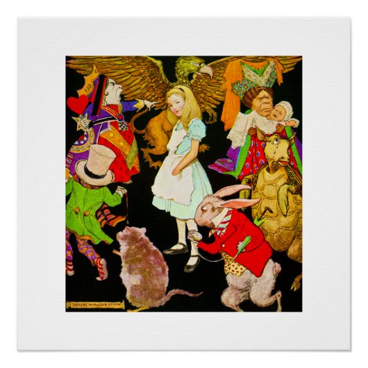 Alice im Wunderland, Jessie Willcox Smith Poster (Vorderseite)