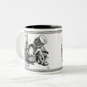 Alice im Wunderland John Tenniel Illustration Tass Zweifarbige Tasse (Vorderseite Links)