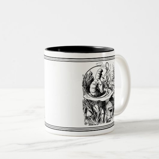 Alice im Wunderland John Tenniel Illustration Tass Zweifarbige Tasse (VorderseiteRechts)