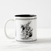 Alice im Wunderland John Tenniel Illustration Tass Zweifarbige Tasse (Links)
