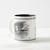 Alice im Wunderland John Tenniel Illustration Tass Zweifarbige Tasse (Vorderseite Links)