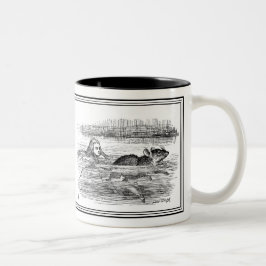 Alice im Wunderland John Tenniel Illustration Tass Zweifarbige Tasse