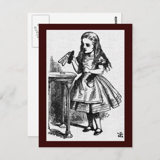 Alice im Wunderland John Tenniel Postcard Postkarte (Vorne/Hinten)