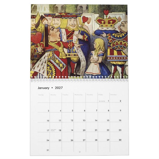 Alice im Wunderland-Kalender 2015 Kalender (Jan 2027)