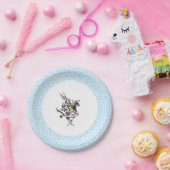 Alice im Wunderland-Kaninchen Pappteller (Party)