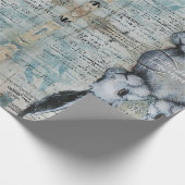 Alice im Wunderland-Kaninchen-Welt Geschenkpapier (Ecke)