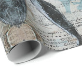 Alice im Wunderland-Kaninchen-Welt Geschenkpapier (Rolleneckpunkt)