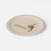 Alice im Wunderland-Kaninchenmotivation Pappteller (Schrägansicht)