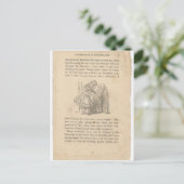 Alice im Wunderland, Kapitel 1, Kaninchen hinunter Postkarte (Stehend Vorderseite)