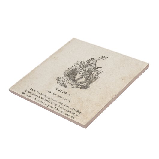 Alice im Wunderland, Kapitel eins, hinunter das Fliese (Seite)